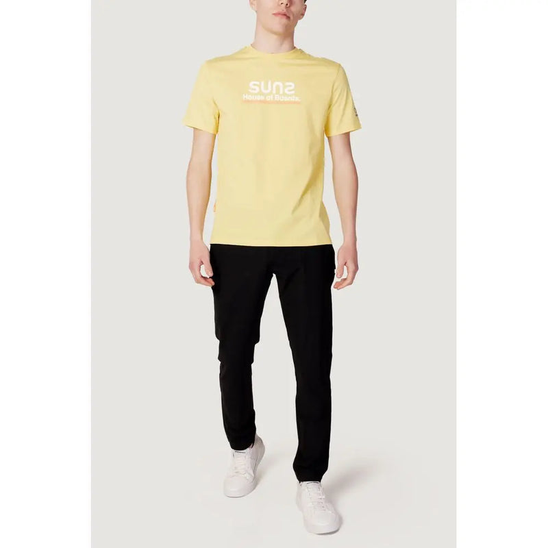 Yellow Cotton T-Shirt Suns