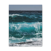 Ocean Satin Canvas, Stretched Printify