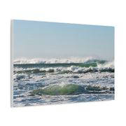 Beautiful Ocean Picture Satin Canvas, Stretched Printify