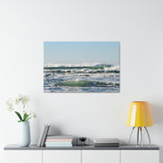 Beautiful Ocean Picture Satin Canvas, Stretched Printify