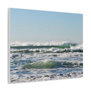 Beautiful Ocean Picture Satin Canvas, Stretched Printify