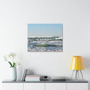 Beautiful Ocean Picture Satin Canvas, Stretched Printify