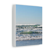 Beautiful Ocean Picture Satin Canvas, Stretched Printify