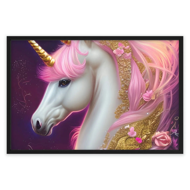 Beautiful Whimsical Unicorn Horse in Nature Environment Printify