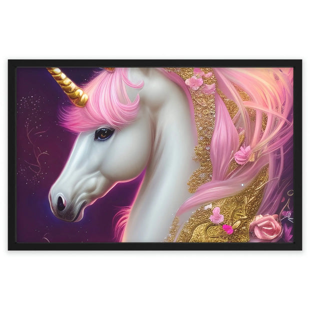 Beautiful Whimsical Unicorn Horse in Nature Environment Printify