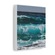 Ocean Satin Canvas, Stretched Printify