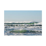 Beautiful Ocean Picture Satin Canvas, Stretched Printify