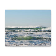 Beautiful Ocean Picture Satin Canvas, Stretched Printify