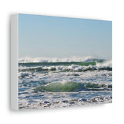 Beautiful Ocean Picture Satin Canvas, Stretched Printify